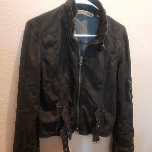 Vintage Express Demin Moto Jacket